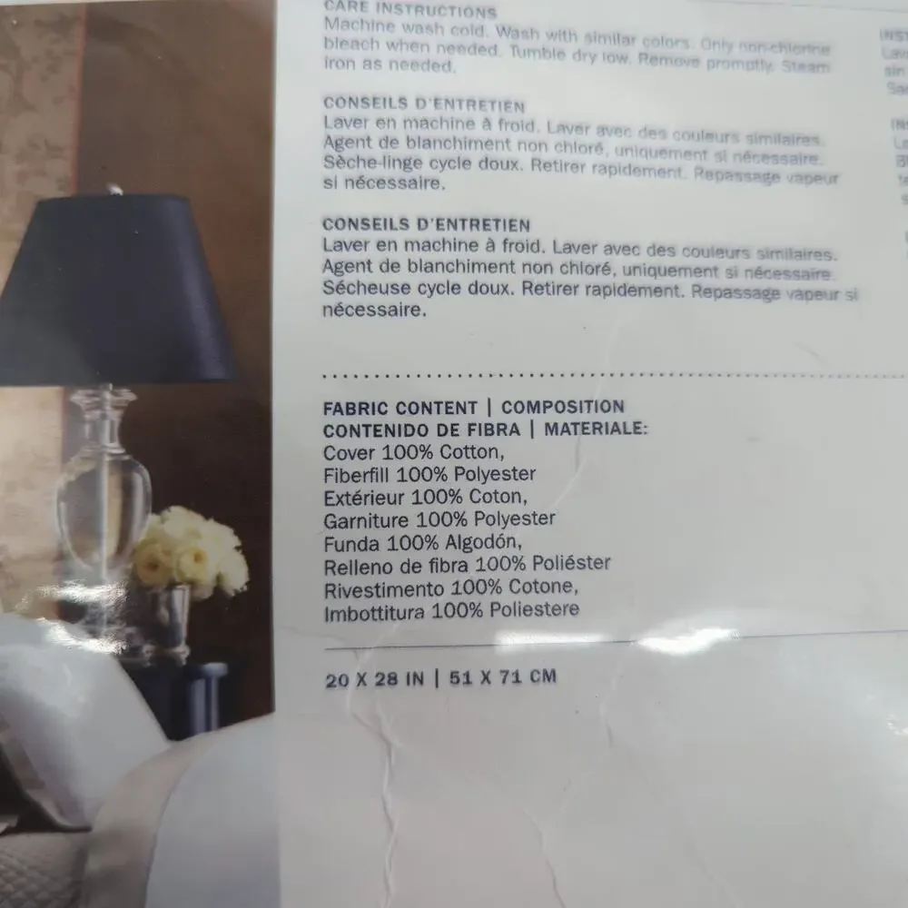 NIB Ralph Lauren Standard Sham Hollywood Cream